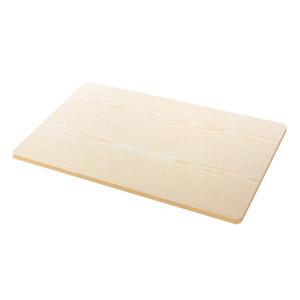 环保防刮桌面 120cm x 60cm 2.5cm厚度 白橡木色 适配电动升降桌框 预钻孔设计 易于清洁 安全圆角