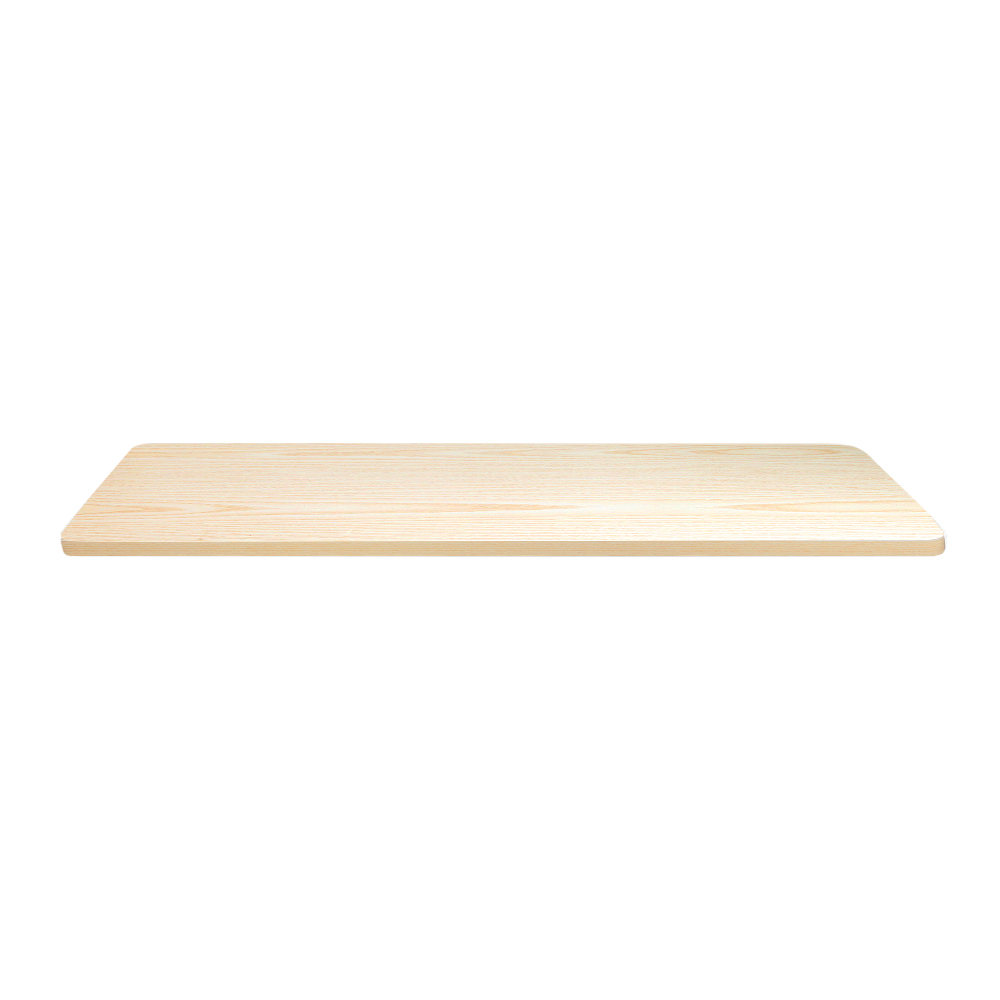 环保防刮桌面 120cm x 60cm 2.5cm厚度 白橡木色 适配电动升降桌框 预钻孔设计 易于清洁 安全圆角