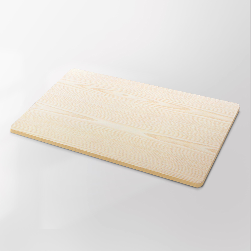 环保防刮桌面 120cm x 60cm 2.5cm厚度 白橡木色 适配电动升降桌框 预钻孔设计 易于清洁 安全圆角