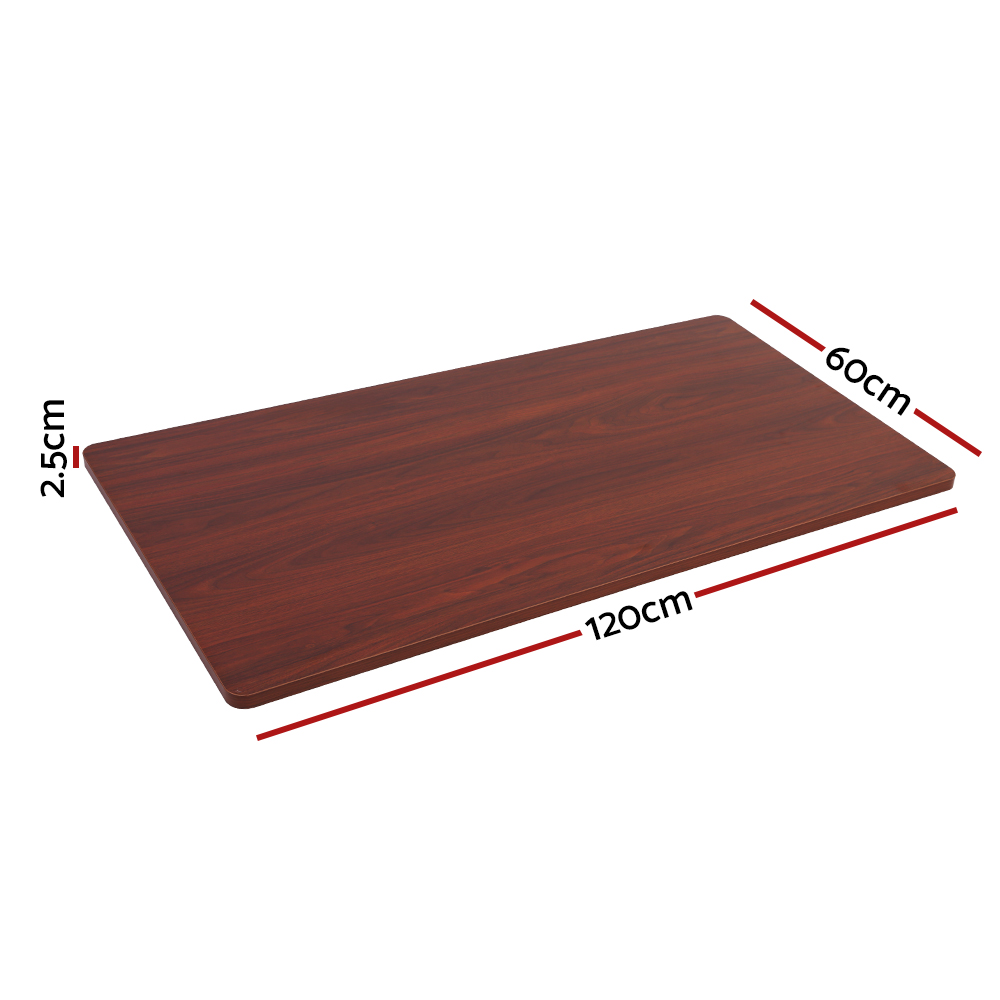 环保防刮桌面 120cm x 60cm 2.5cm厚 实木纹理 适配电动升降桌 现代简约风格 办公学习必备