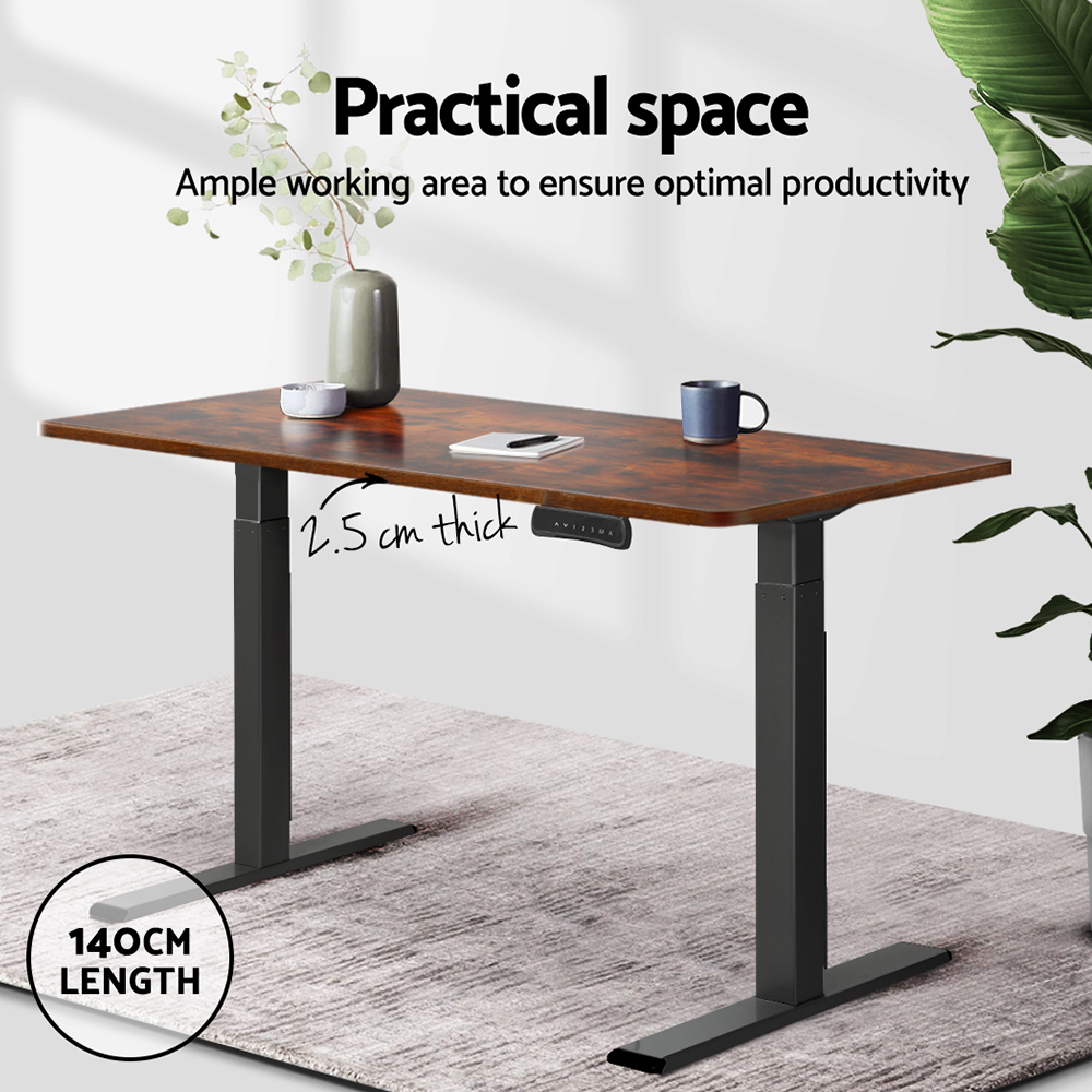环保防刮桌面 140cm x 70cm 2.5cm厚度 现代简约风格 适配电动升降桌 多种颜色选择 轻松安装 适合家庭办公