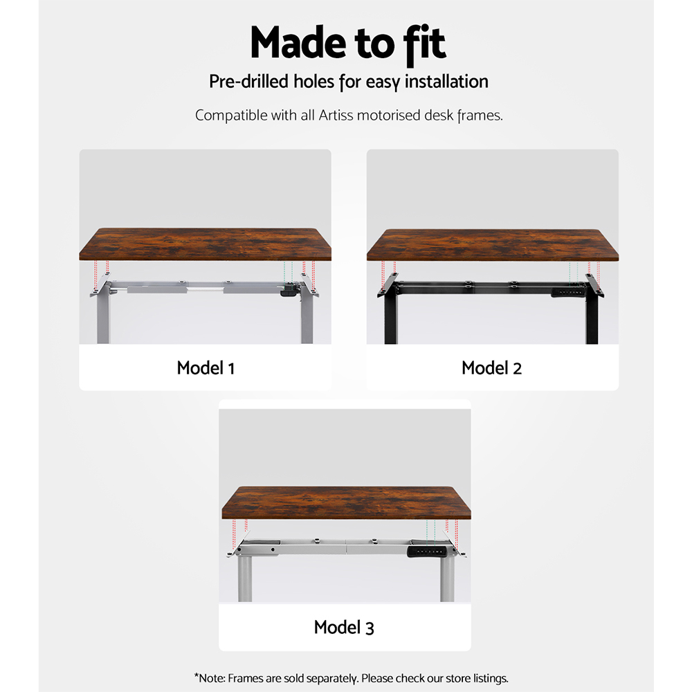 环保防刮桌面 140cm x 70cm 2.5cm厚度 现代简约风格 适配电动升降桌 多种颜色选择 轻松安装 适合家庭办公