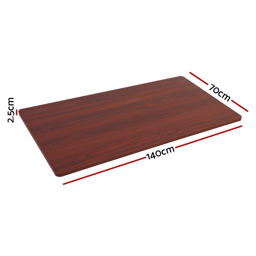 环保防刮桌面 140cm x 70cm 2.5cm厚 实木纹理 适配电动升降桌 预钻孔设计 易于清洁 安全圆角 多种颜色选择